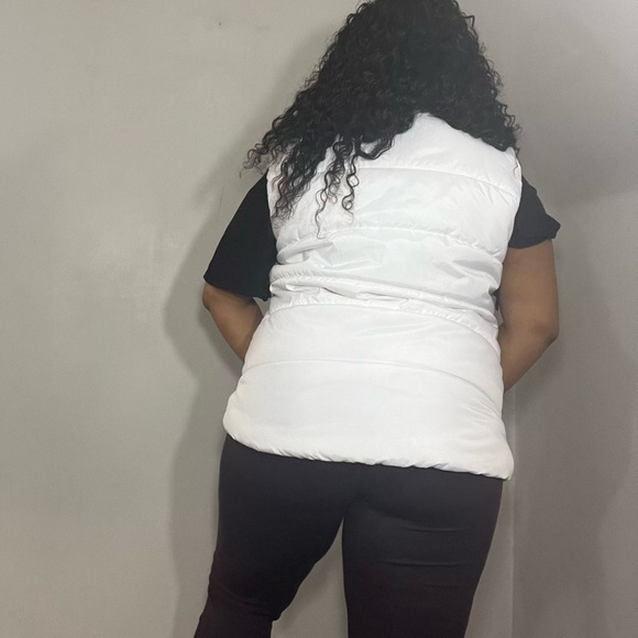 Free Country white and black puffer vest sz XL down alternative athletic - Picture 3 of 10